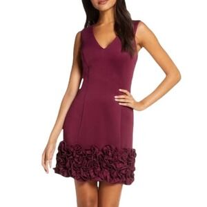 Donna Ricco Cupcake Hem Scuba Sheath Dress